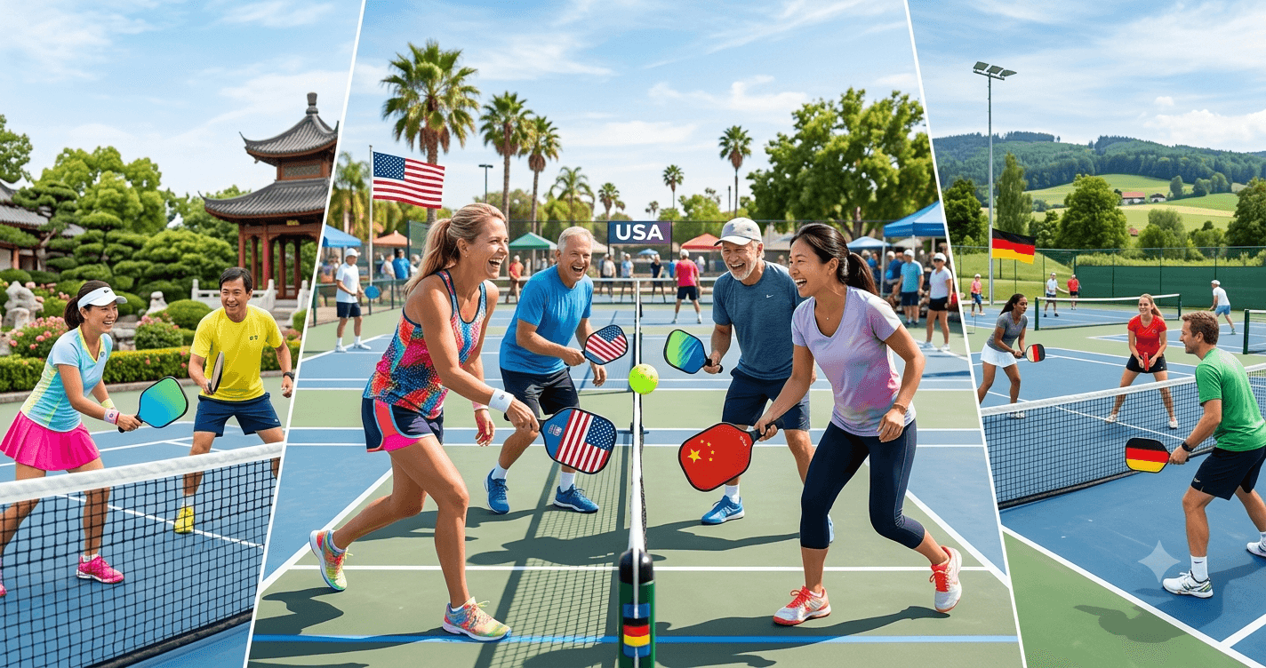 Pickleball weltweit: Asien, USA und D·A·CH im Vergleich