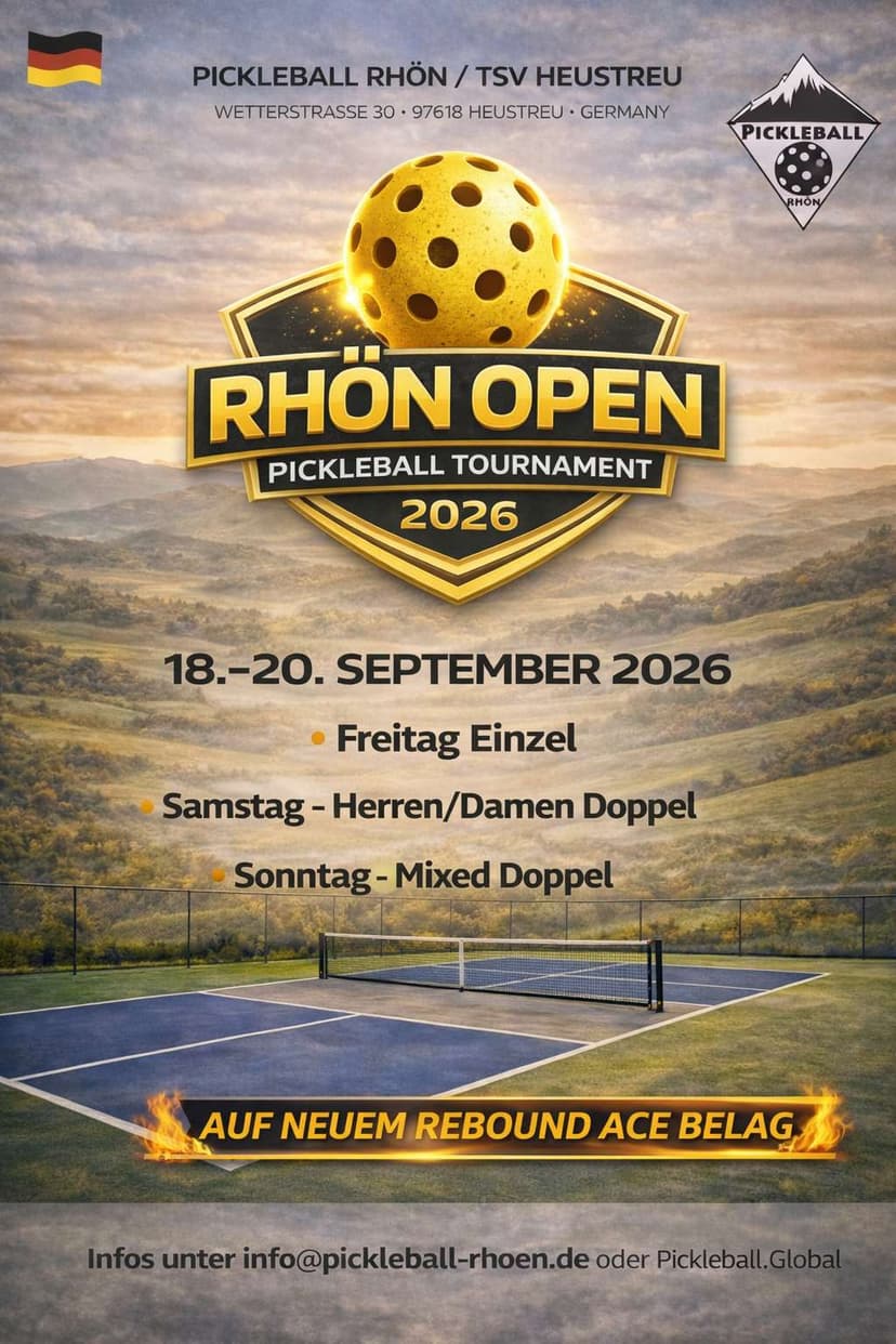 Plakat: Rhön Open 2026 – Rebound Ace