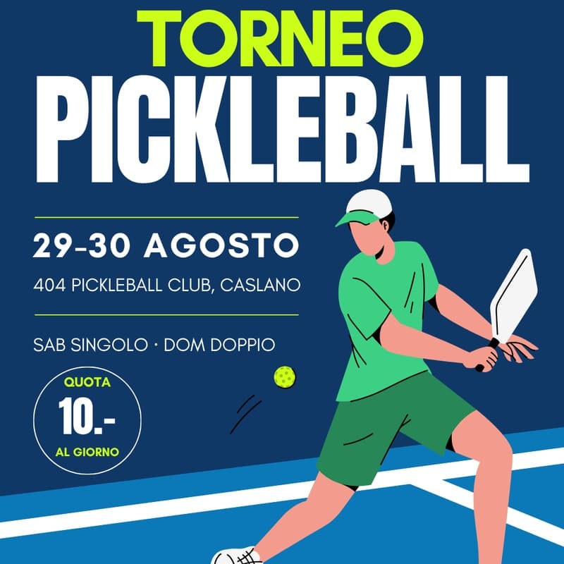 Plakat: Caslano Pickleball Open 2026