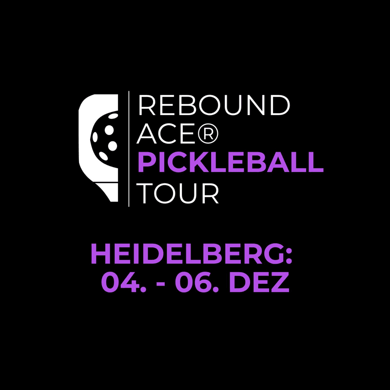 Plakat: REBOUND ACE Pickleball Tour – Heidelberg (Stop 3)